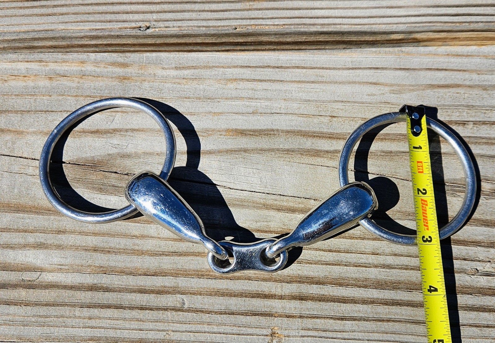 Loose Ring French Link Snaffle 5” Stainless English Bit Horse Bit Used Tack