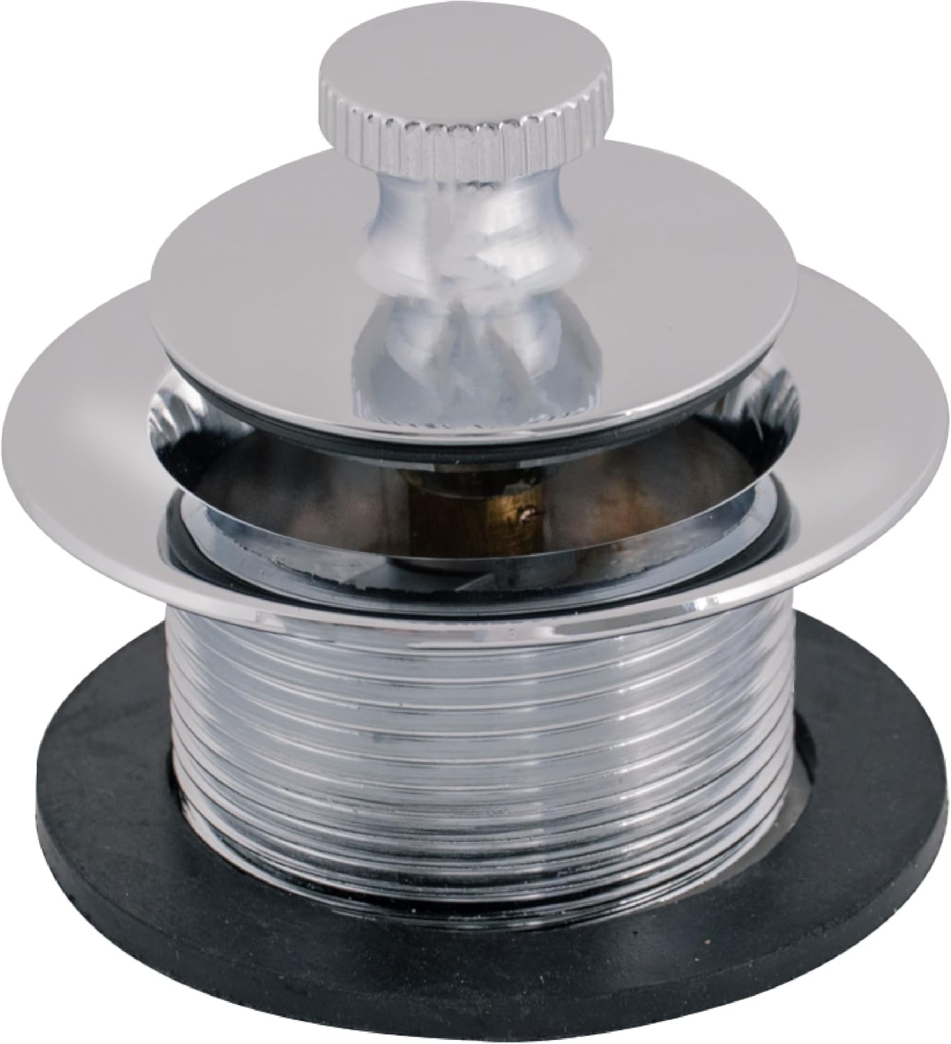 EZ-FLO Lift-n-Turn Bath Drain 1-1/2 in. x 11.5 Coarse Thread, Chrome Finish