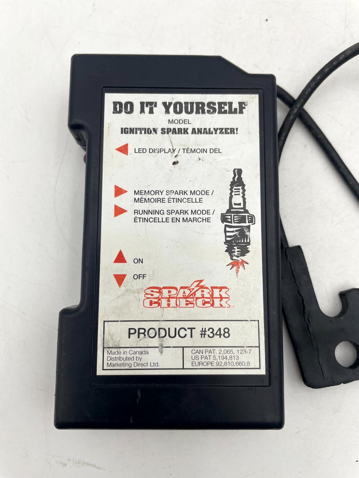 Spark Check Model #348 Ignition Spark Analyzer Black NEED BATTERIES