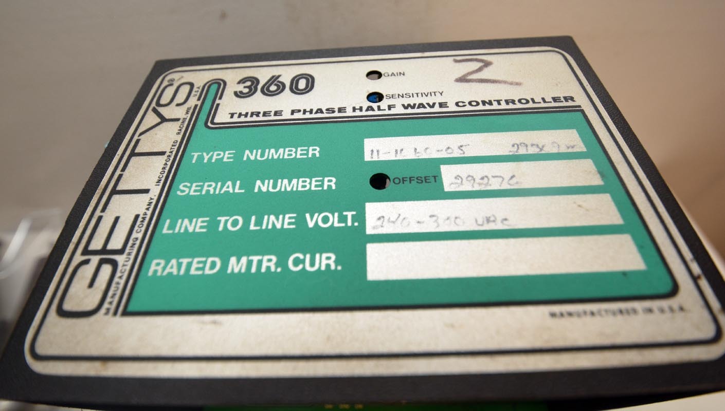 Gettys 360 Three Phase Half Wave Controller (Inv.35651)