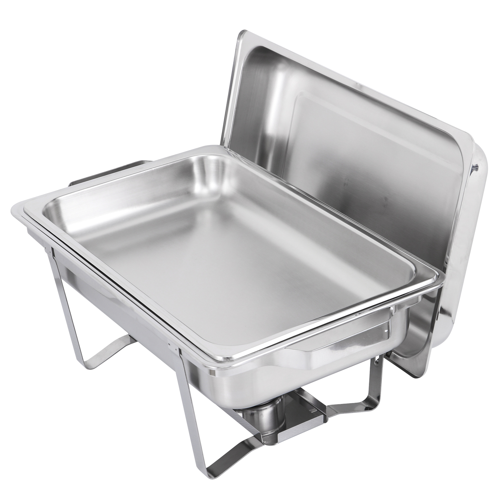 8Pack Stainless Steel Rectangular Chafing Dish Full Size Buffet Catering 8 Quart