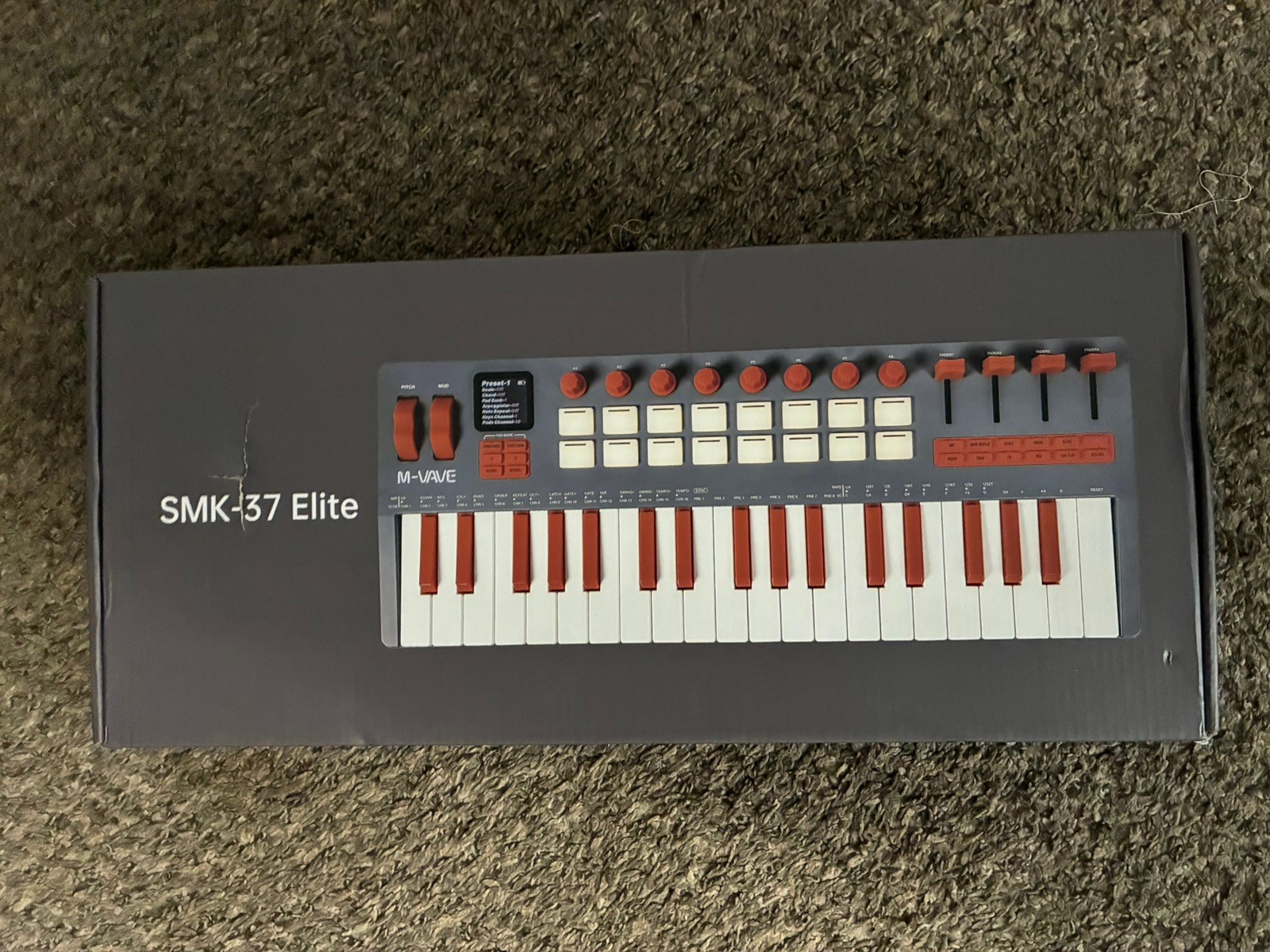 M-VAVE  SMK-37  ELITE Wireless MIDI Keyboard Controller, PC, Mac, iOS, Android