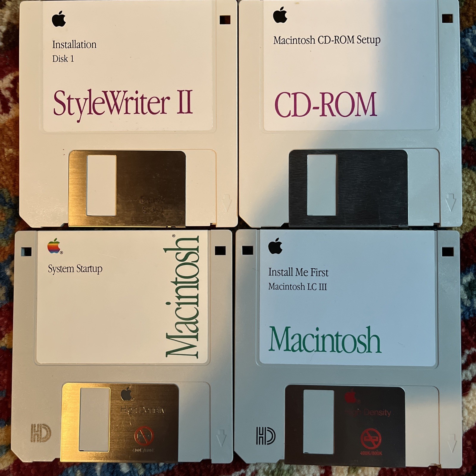 Vintage Apple Macintosh Mac System Disks Floppy Set