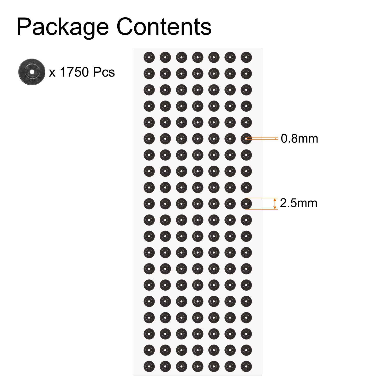 1750Pcs 3D Scanner Markers 0.8mm for 3D Scanner, 3D Tracking Dots