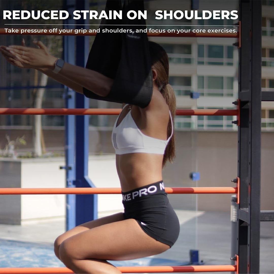 Hanging Ab Straps for Pull Up Bar - Premium Ab Straps for Core Strength