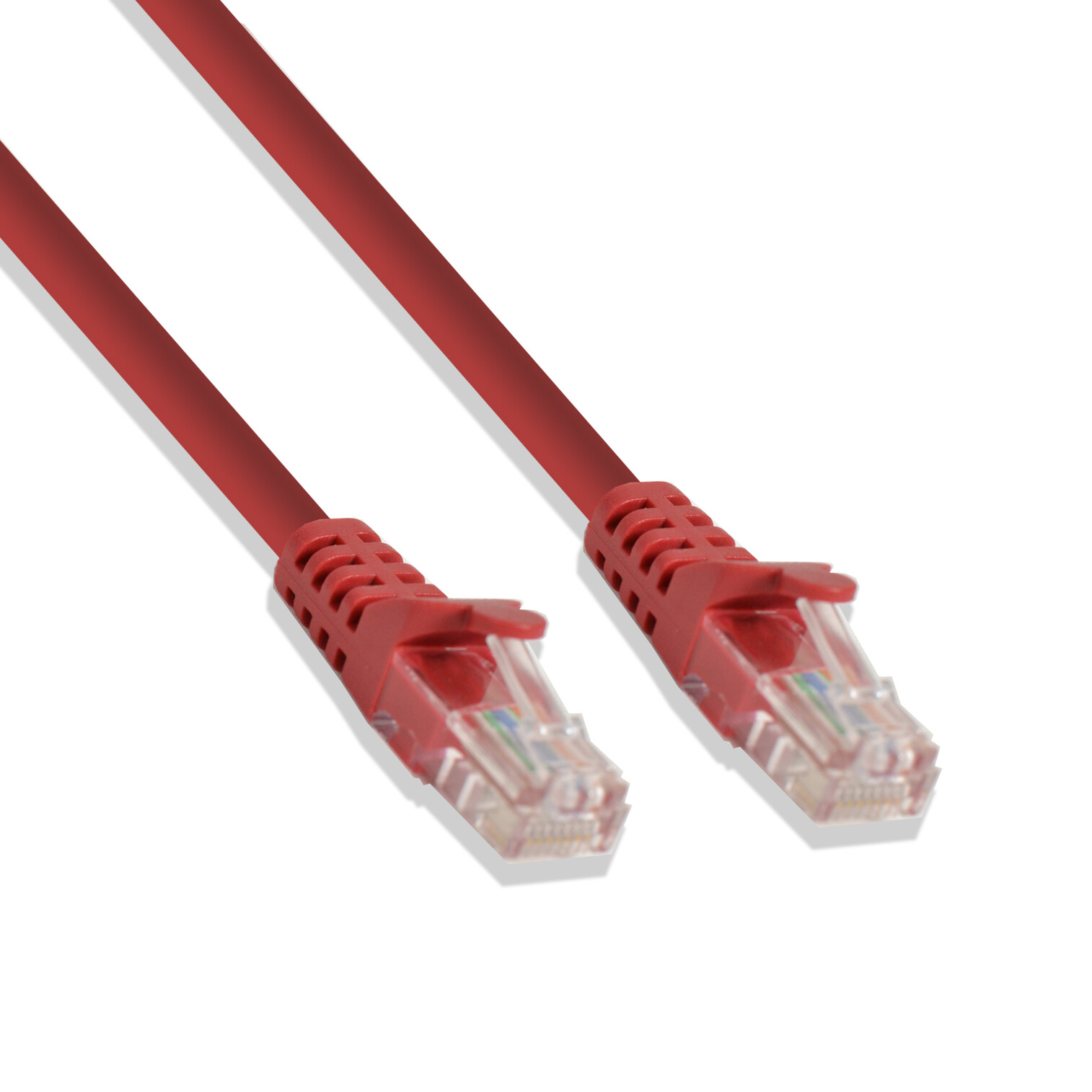 Cat-6 UTP Ethernet Network Cable RJ45 Lan Wire Red 7FT