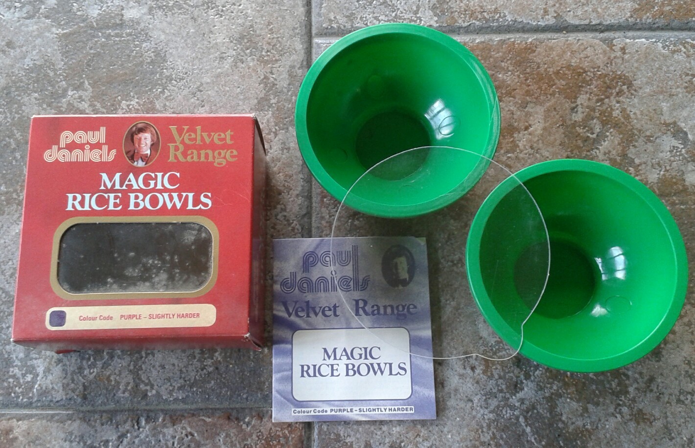 Vintage Paul Daniels Velvet Range Magic Rice Bowls Boxed ULTRA RARE