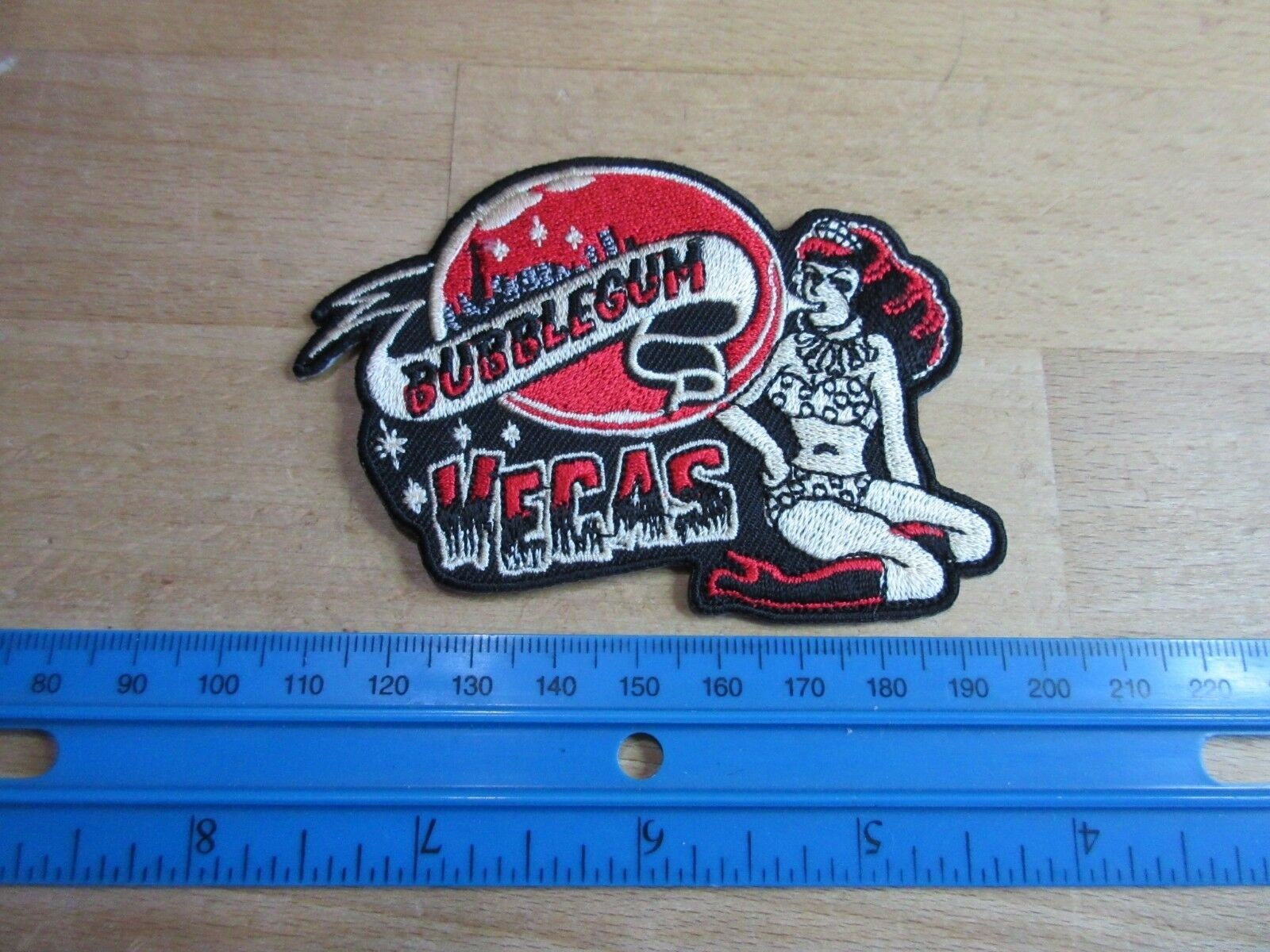 Patch Bubblegum Las Vegas Pin Up Strip Hot Rod Nose Art Rockabilly V8 US Car