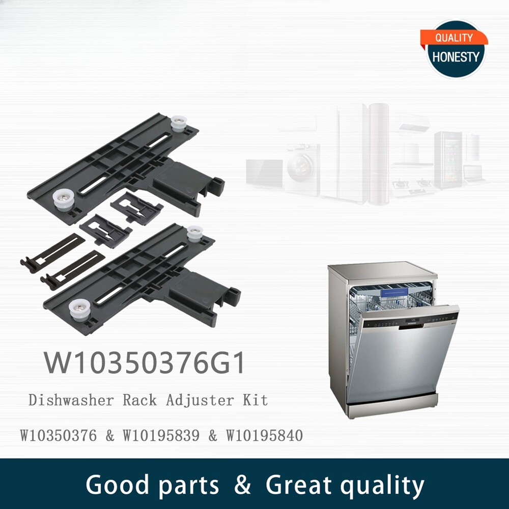 W10350376 & W10195840 & W10195839 Dishwasher Upper Rack Adjuster Parts 6 Pack