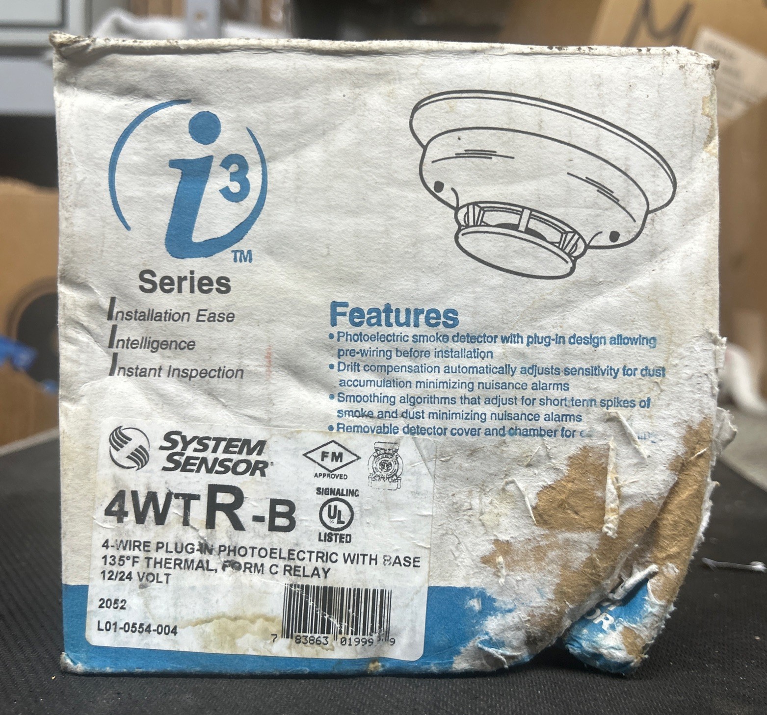 System Sensor 4WTR-B Photoelectric i3 Series Smoke Detector, 4-Wire, Thermal