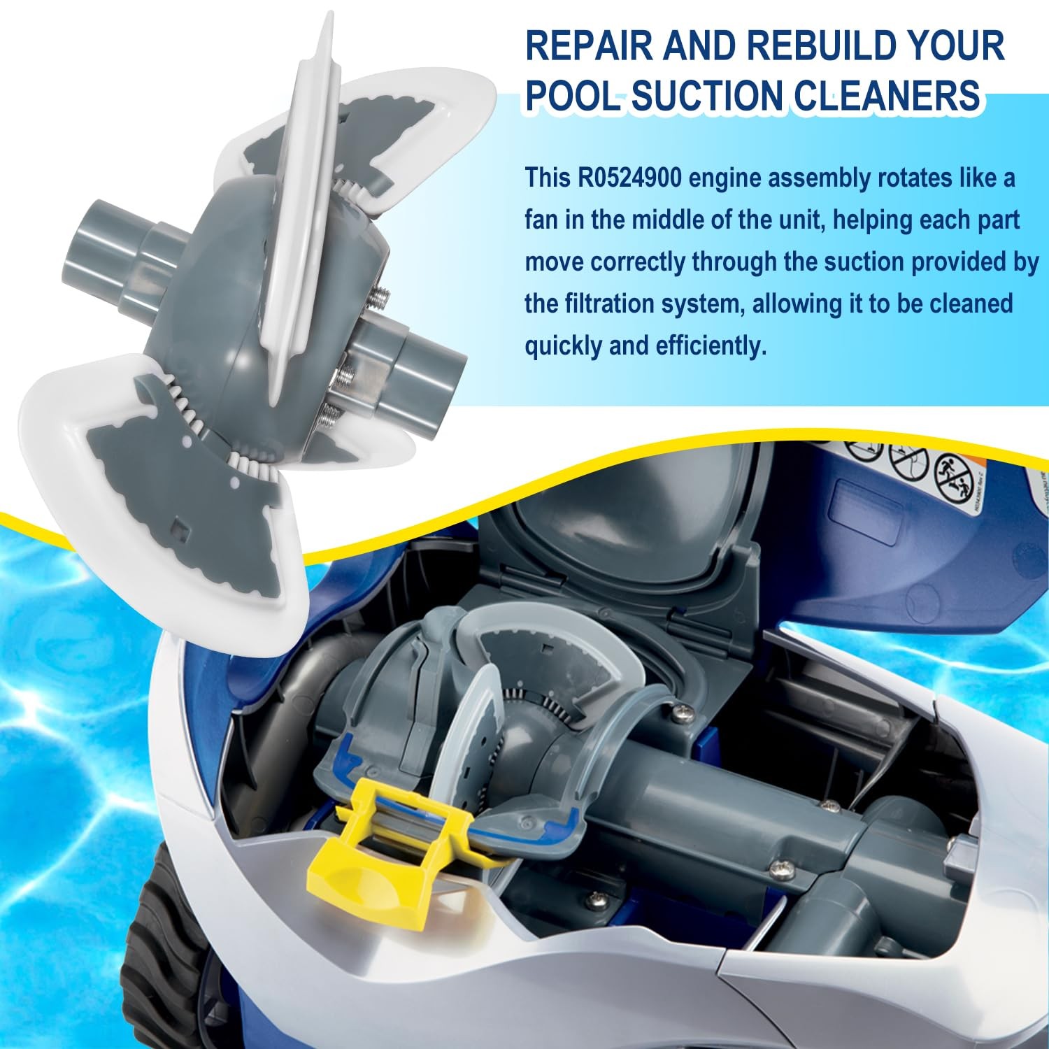 R0524900 Engine Assembly for Zodiac MX8 MX8EL Elite Automatic Suction Side Pool