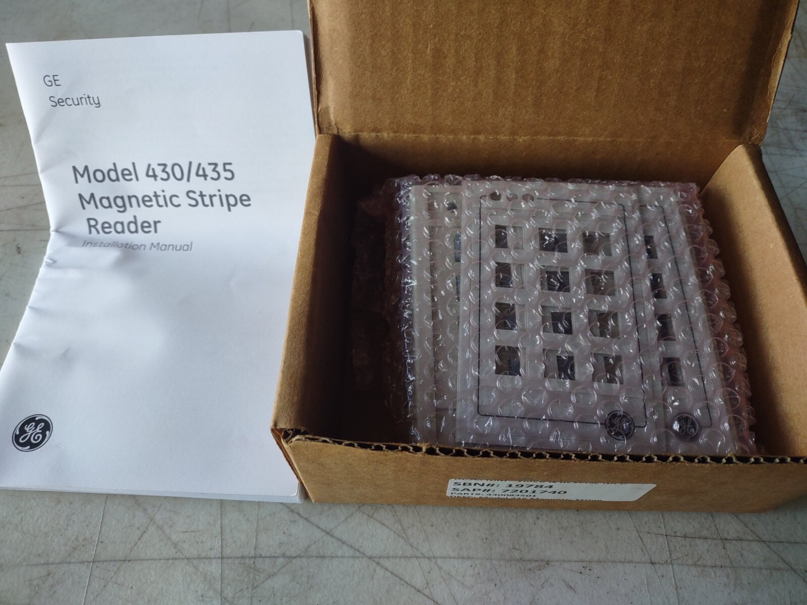 NEW GE Fire Security 435 Keypad Magnetic Stripe Badge Access Reader 430083501