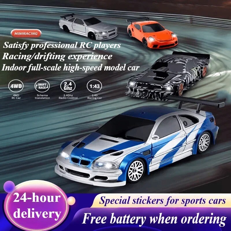 1/43 RC Cars High Speed Car 4WD Drift Car Model RTR Radio Electric Toy Rc Cars