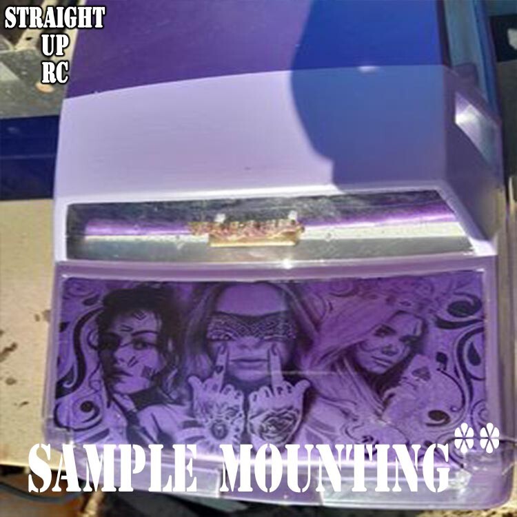 Custom Waterslide Decal - RC Lowrider "Airbrush Mural" Style "Sombrero Girl 2"