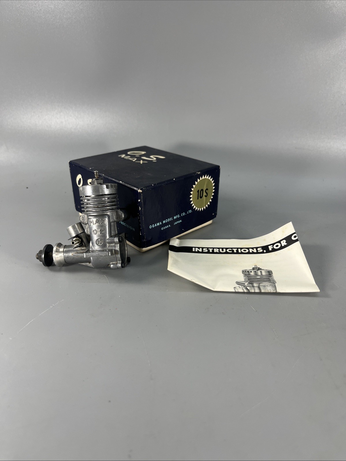 O.S MAX -10S Radio Controlled Nitro Engine Used Good Condition With Box