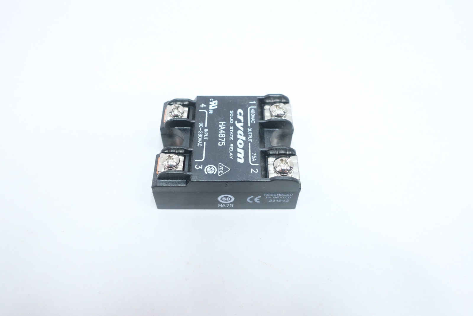 Crydom HA4875 Solid State Relay 480v-ac 75a 90-280v-ac