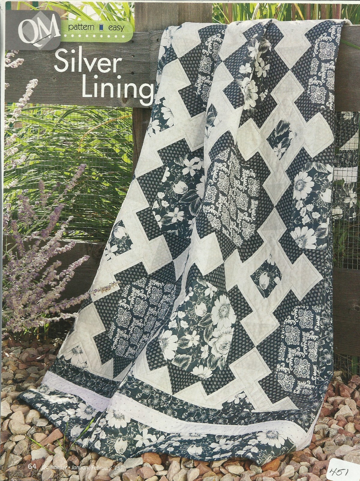 B0102  SILVER LINING QUILT PATTERN/INSTRUCTIONS