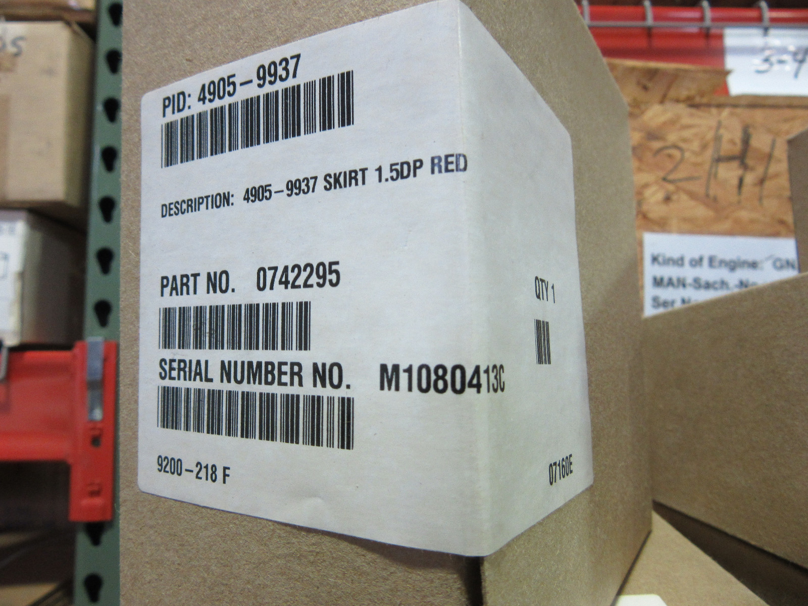 Simplex 0742295 Fire Alarm Skirt 1.5DP Red 4905-9937 NEW!!! in Box Free Shipping