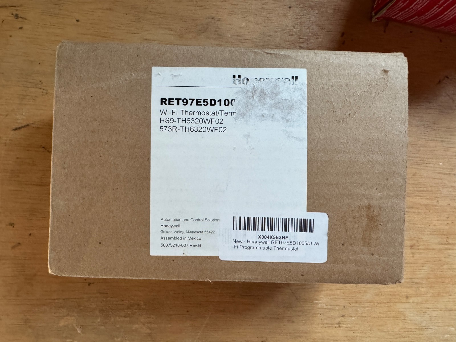 Honeywell RET97E5D1005/U Wi-Fi Programmable Thermostat