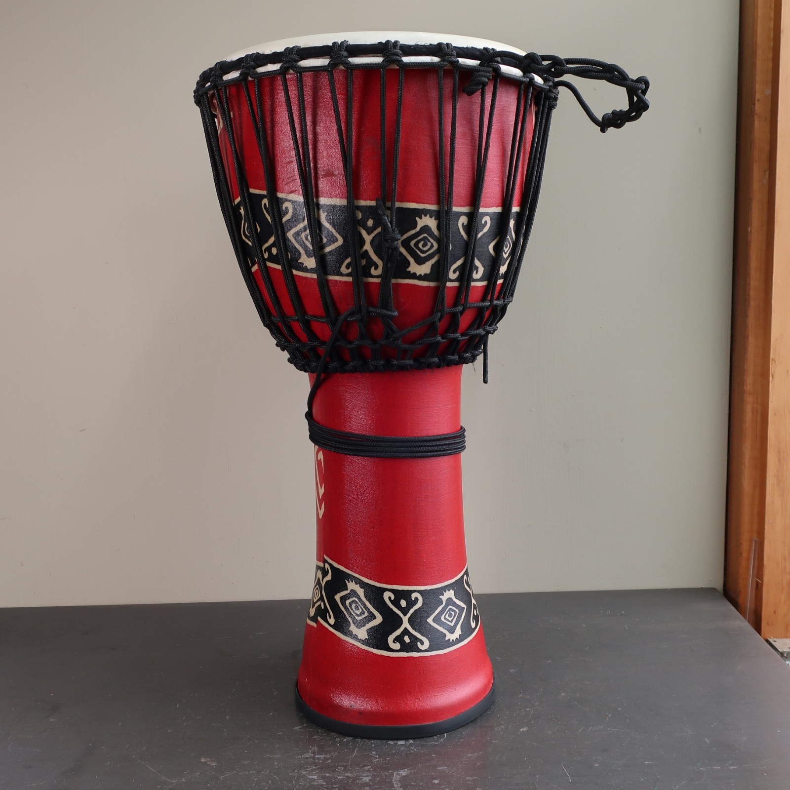 12" Toca Percussion Fibreglass Djembe in Case