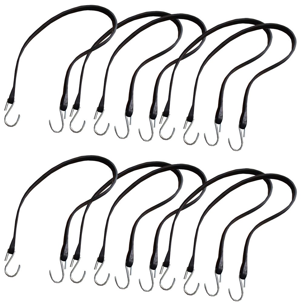 (10) 41" Bungee Cord Strap Cargo Tie Down T41-10 For Flatbeds Vans Caravans
