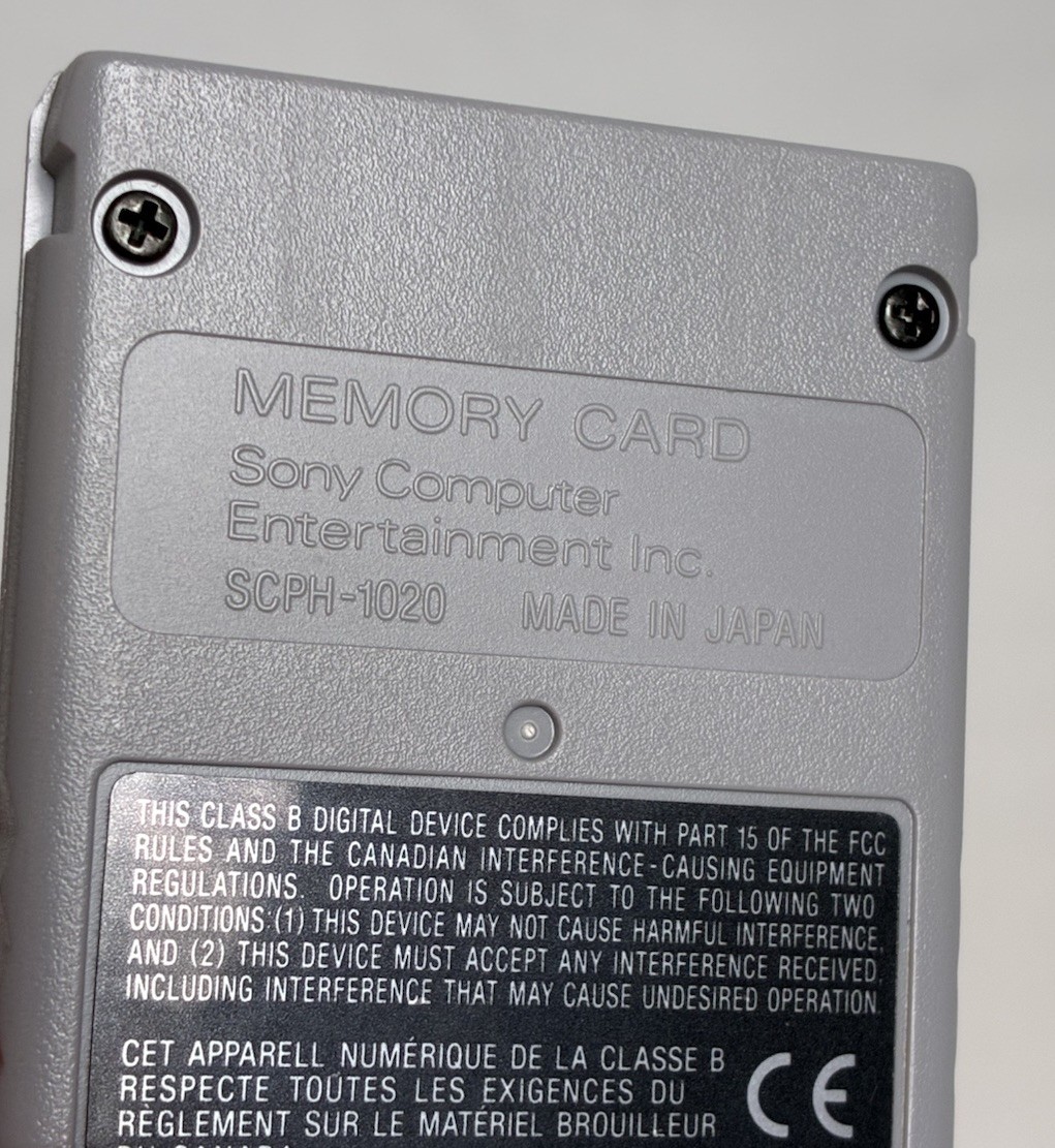 Playstation 1 PS1 Console Original Memory Card SCPH-1020 + unbranded/3rd Party