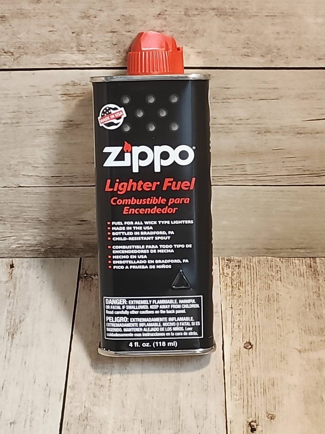 Genuine Zippo 4oz 118ml Fuel Fluid for All Zippo Lighters