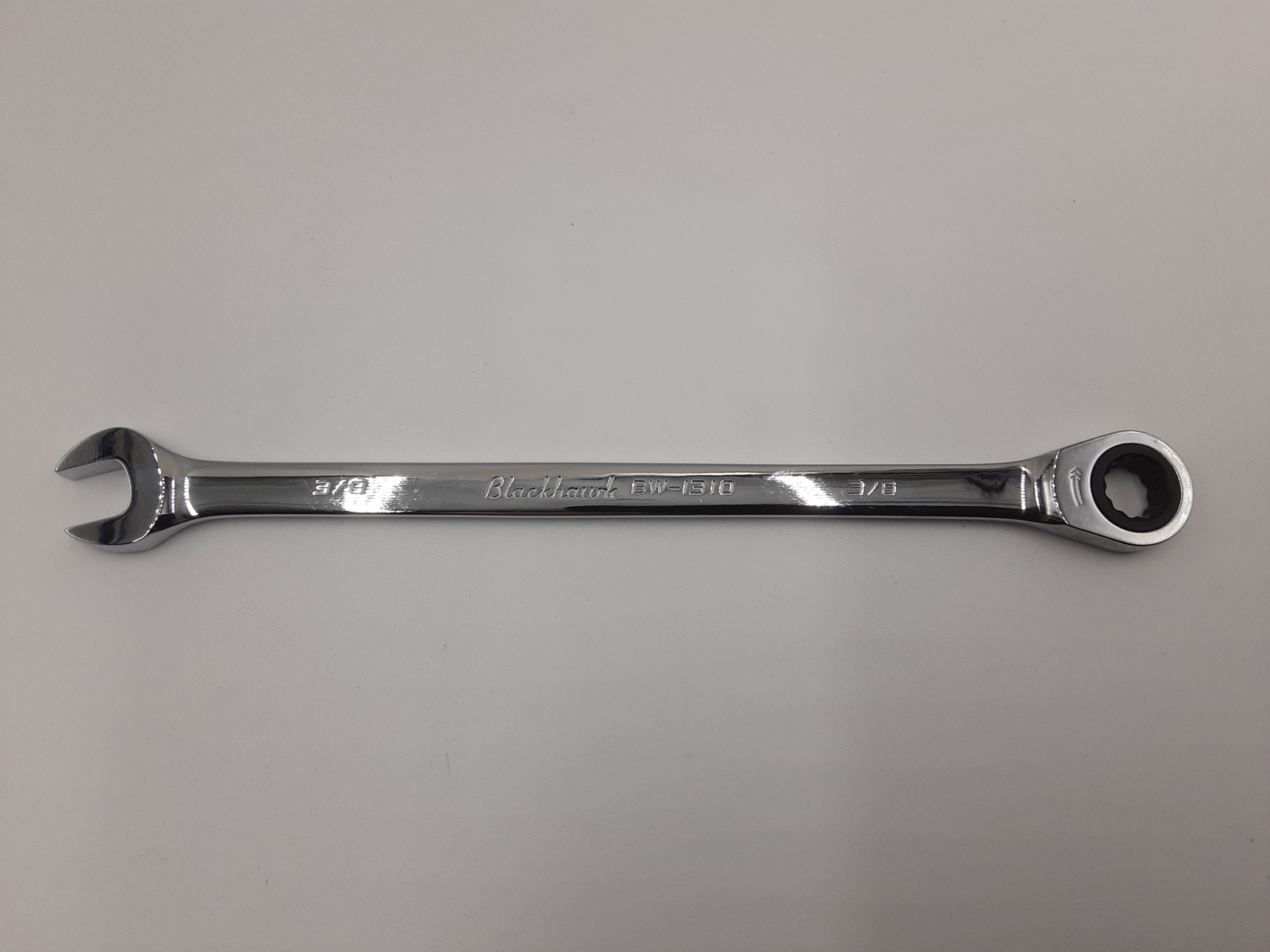 Blackhawk BW-1310 Full Polish XL Combination Non-Reversible Ratcheting Wrench -