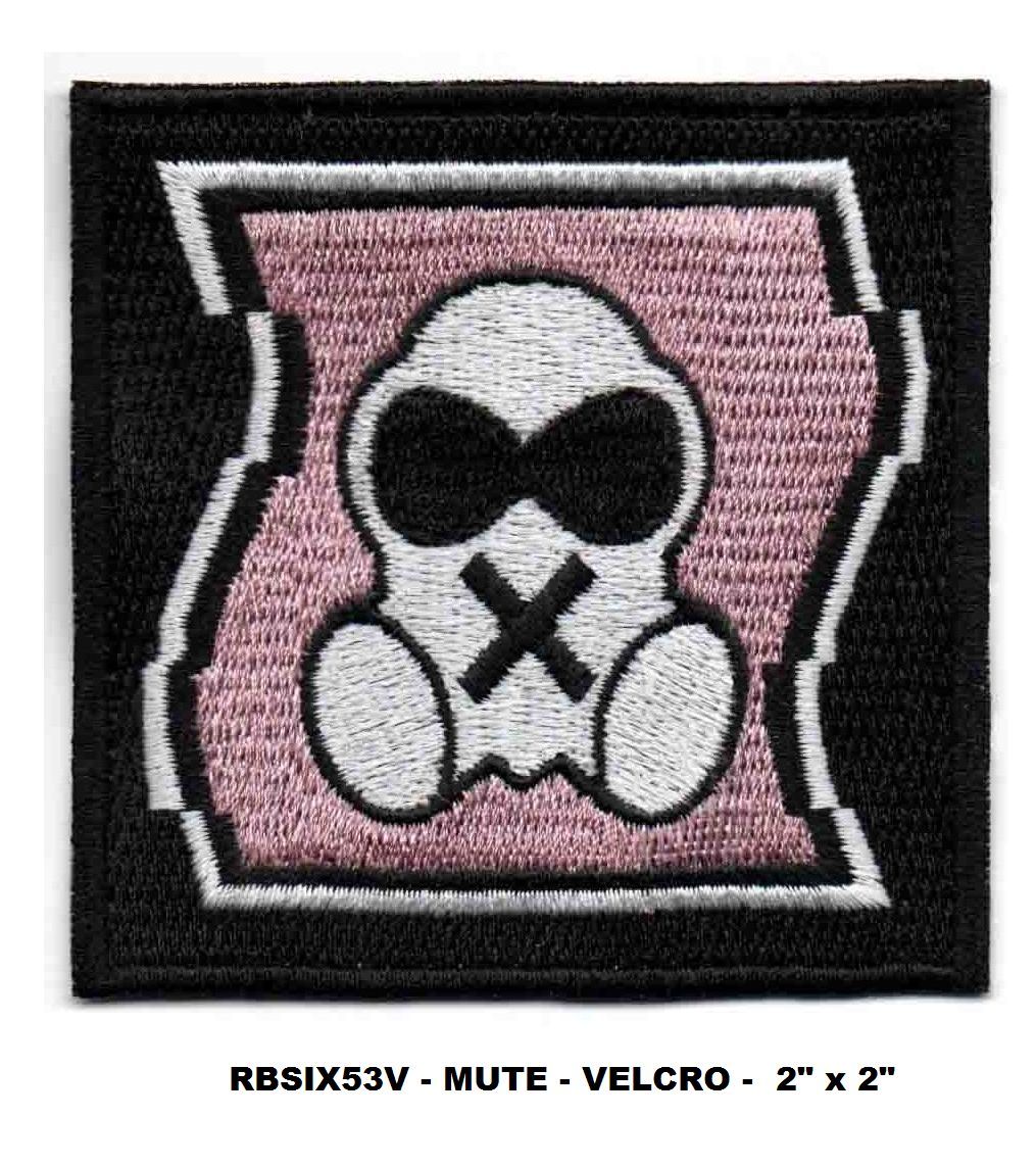 RAINBOW SIX - MUTE PATCH - 2" VEL-KRO - RBSIX53V