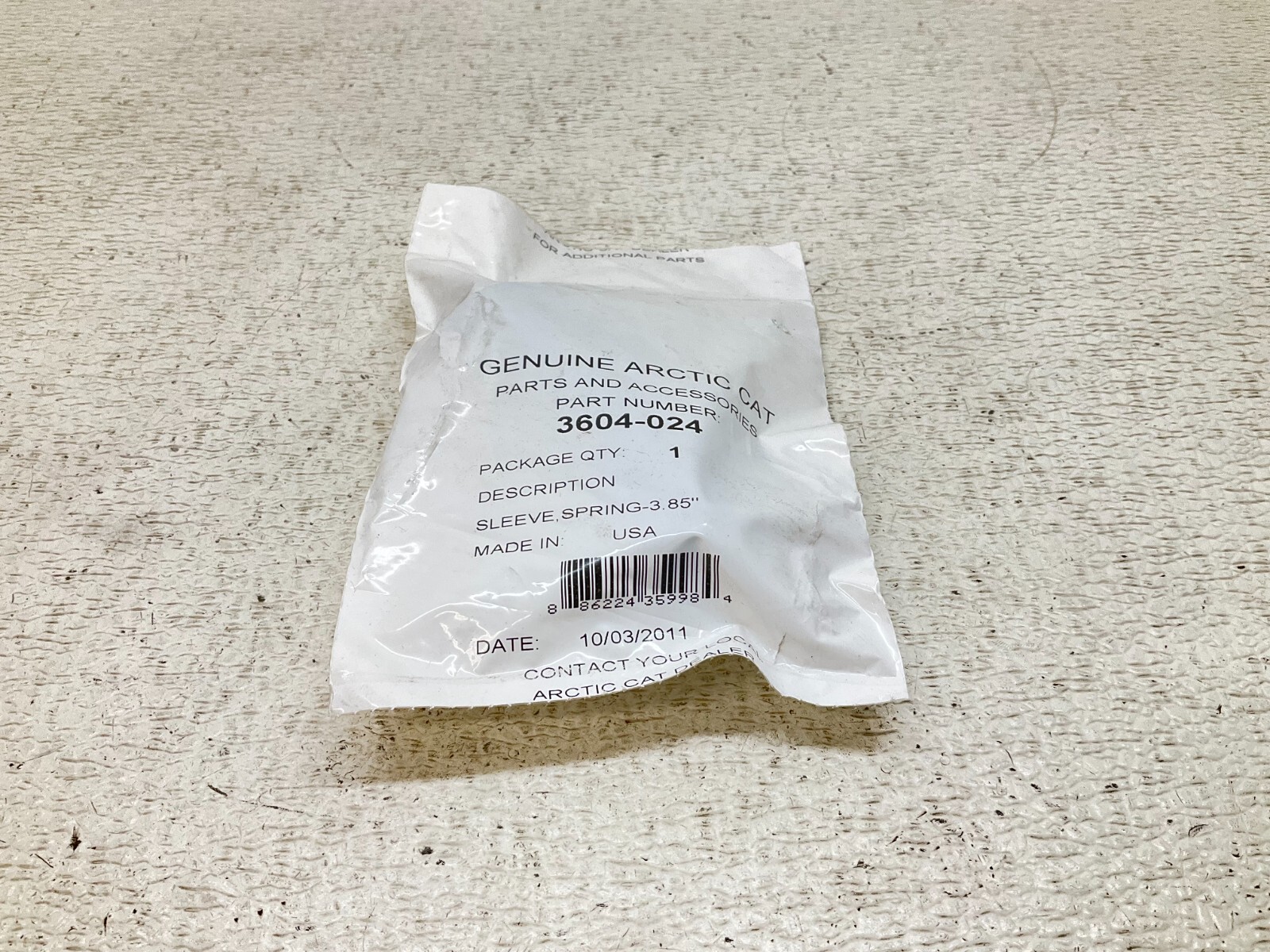 Arctic Cat 3604-024 Spring Sleeve 3.85" 3604024 New (TSC)