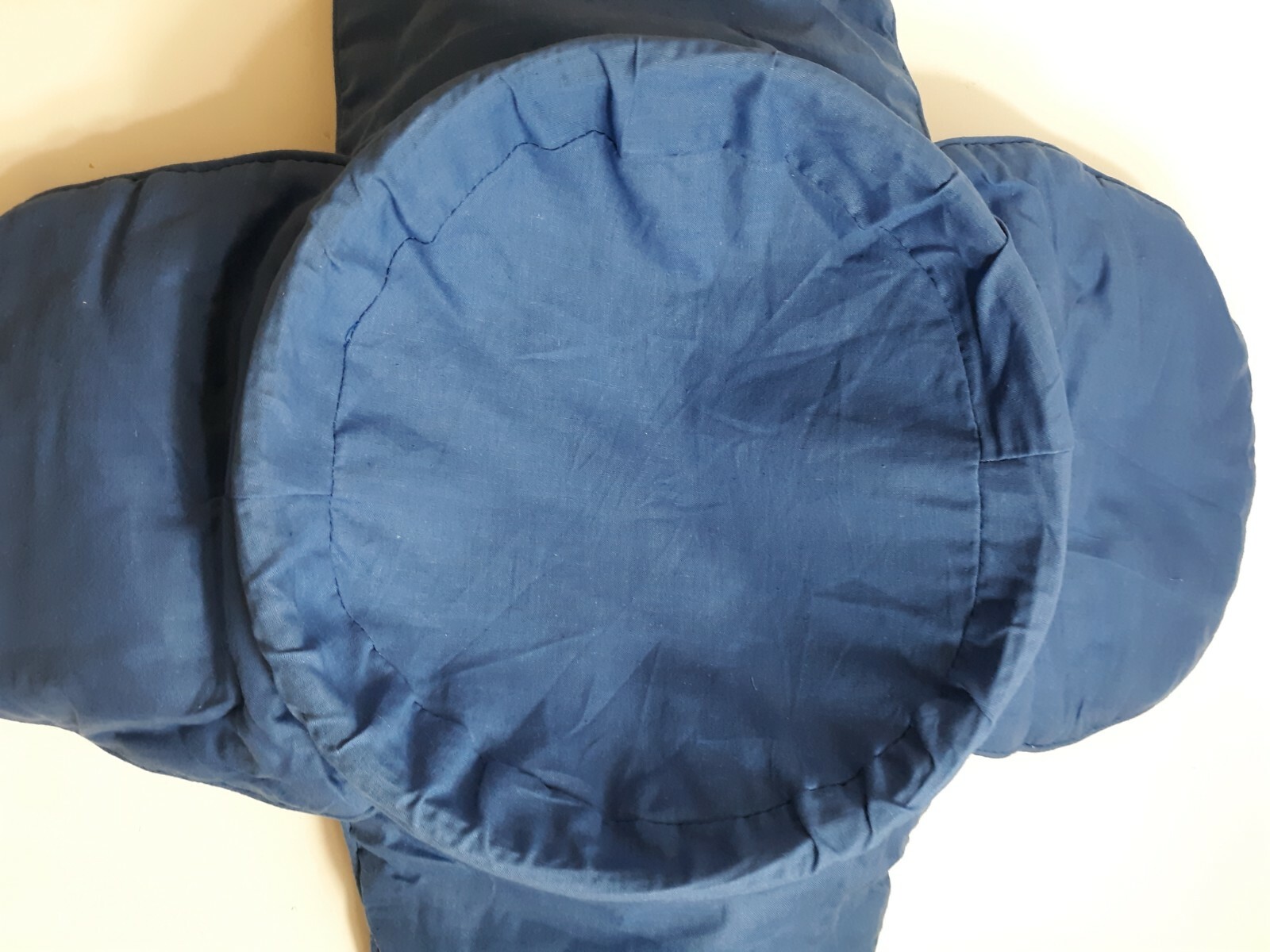 Snowflake Blue Basket Liner with Basket Keeps Rolls Warm 10" Round
