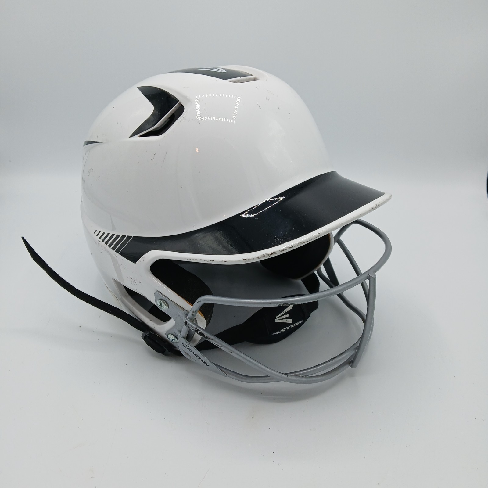 Easton Junior Z5 2Tone White Batters Helmet with SB Mask Size 6 3/8 - 7 1/8