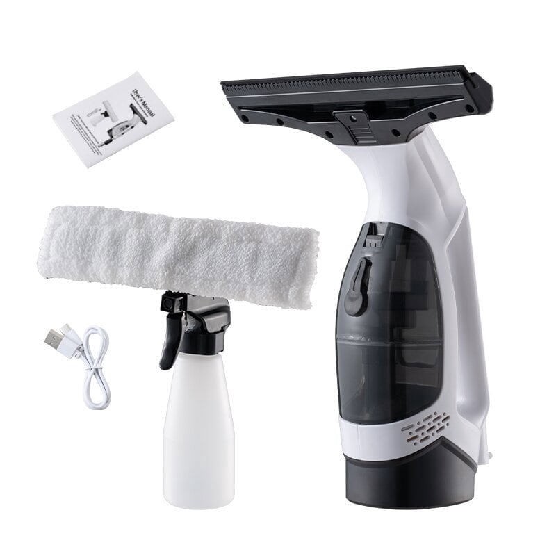 Window Vacuum Squeegee Cordless, 2000Pa Electric Window Cleaner Tool