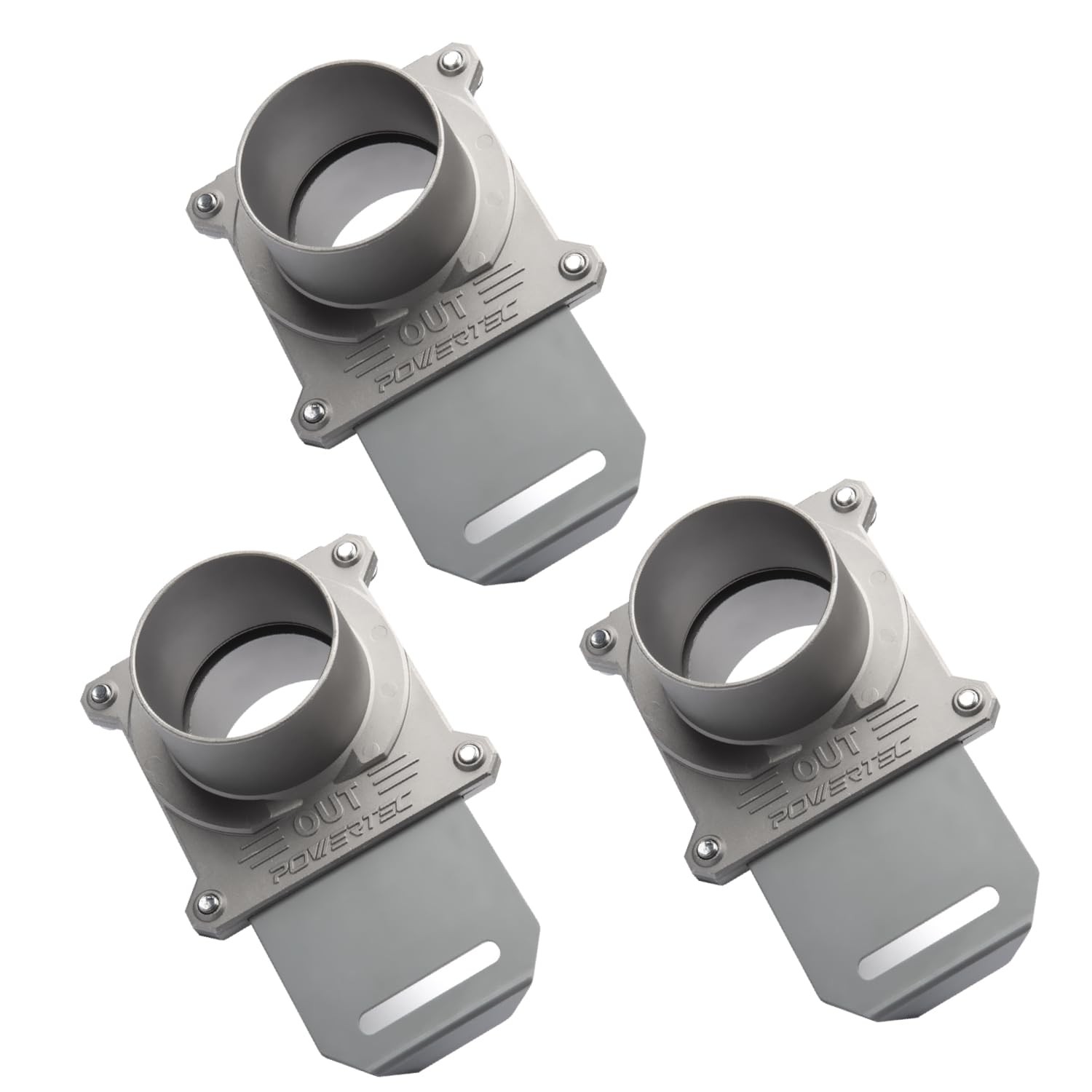 70325-P3 Aluminum Blast Gate 2-1/2 Inch, w/Anti Clog and Air Leak Seal for Dust