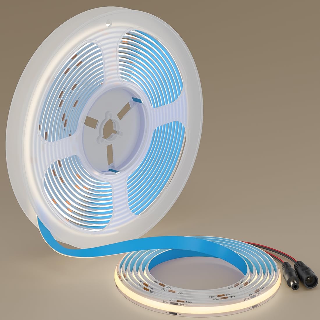 COB Lights Natural White 4000K IP65 Waterproof 480LEDs/M DC24V 16.4FT/5M Flex...