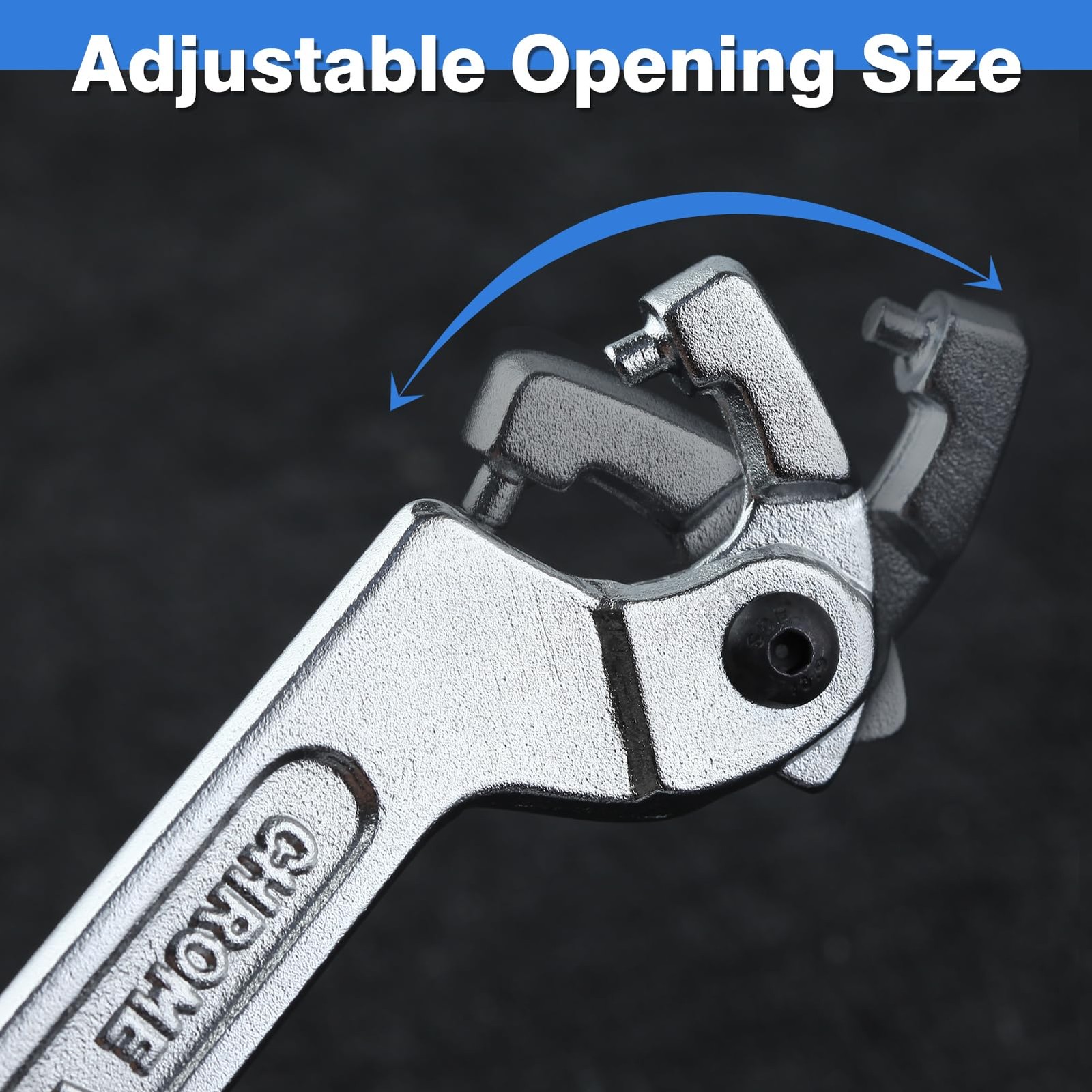 LEONTOOL Adjustable C Spanner Hook Wrench Tool Adjustable Pin Spanner Wrench ...