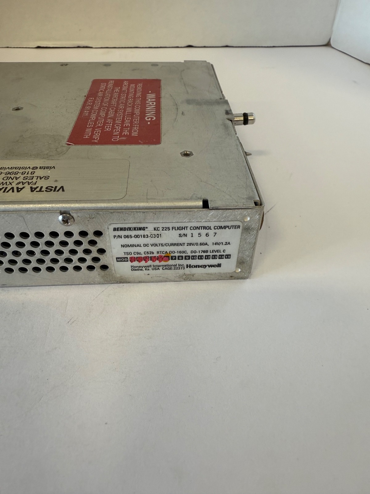 BENDIX/KING KC 225 FLIGHT CONTROL COMPUTER PN 065-00183-0301 WITH TRAY