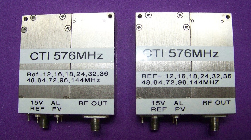 One CTI 576MHz PCRO for ham band Marker/Beacon 1152MHz/2. 11 ref. from 12-144MHz