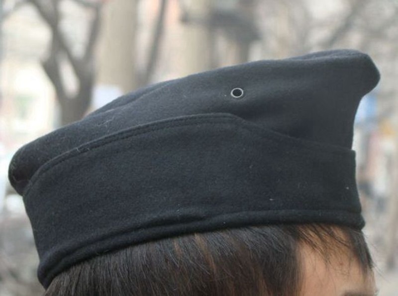 WWII WW2 GERMAN WH WEHRMACHT SOLDIER EM PANZER WOOL GARRISON CAP ARMY HAT L
