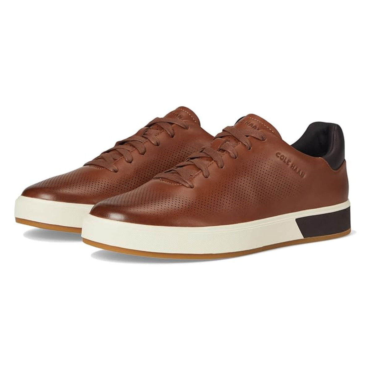 Cole Haan Men’s Grandpro Angleace Brown Leather Sneakers Size 12M EU 45