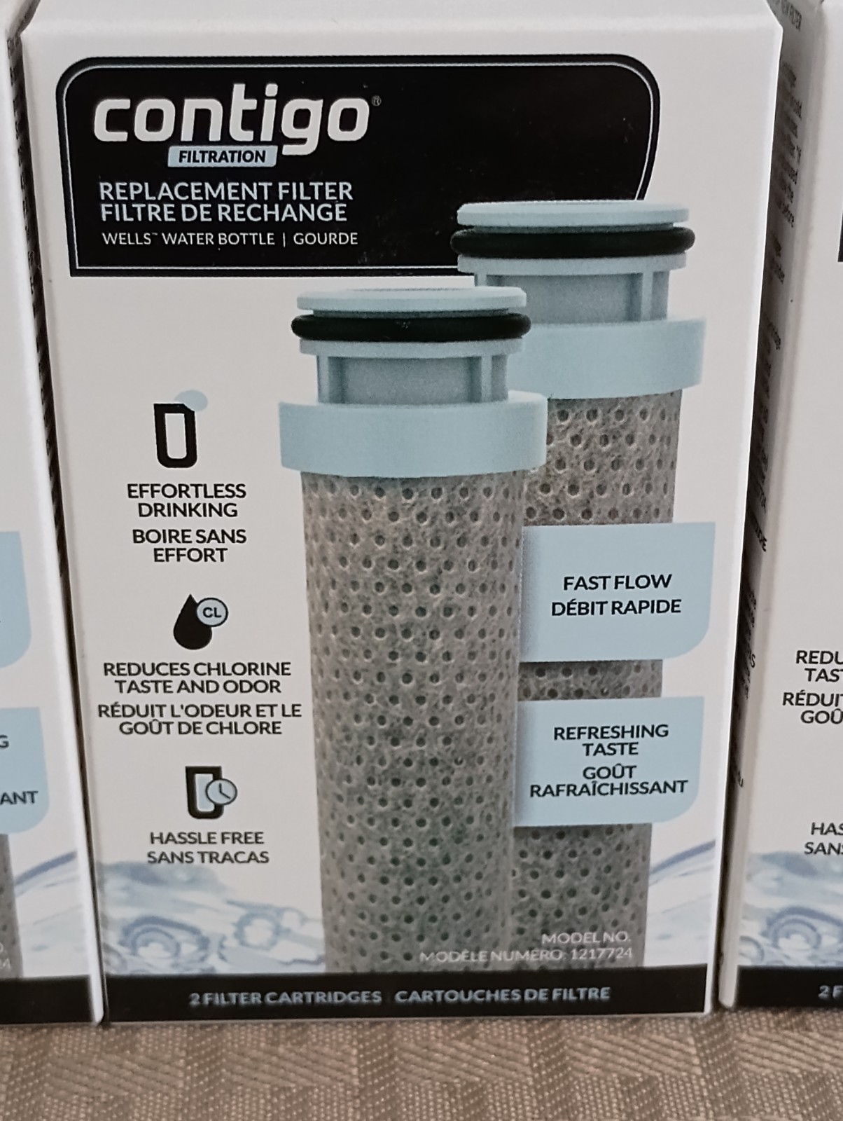 Contigo Filtration Replacement Filter 1217724 NEW (4 boxes, 2 filters per box)