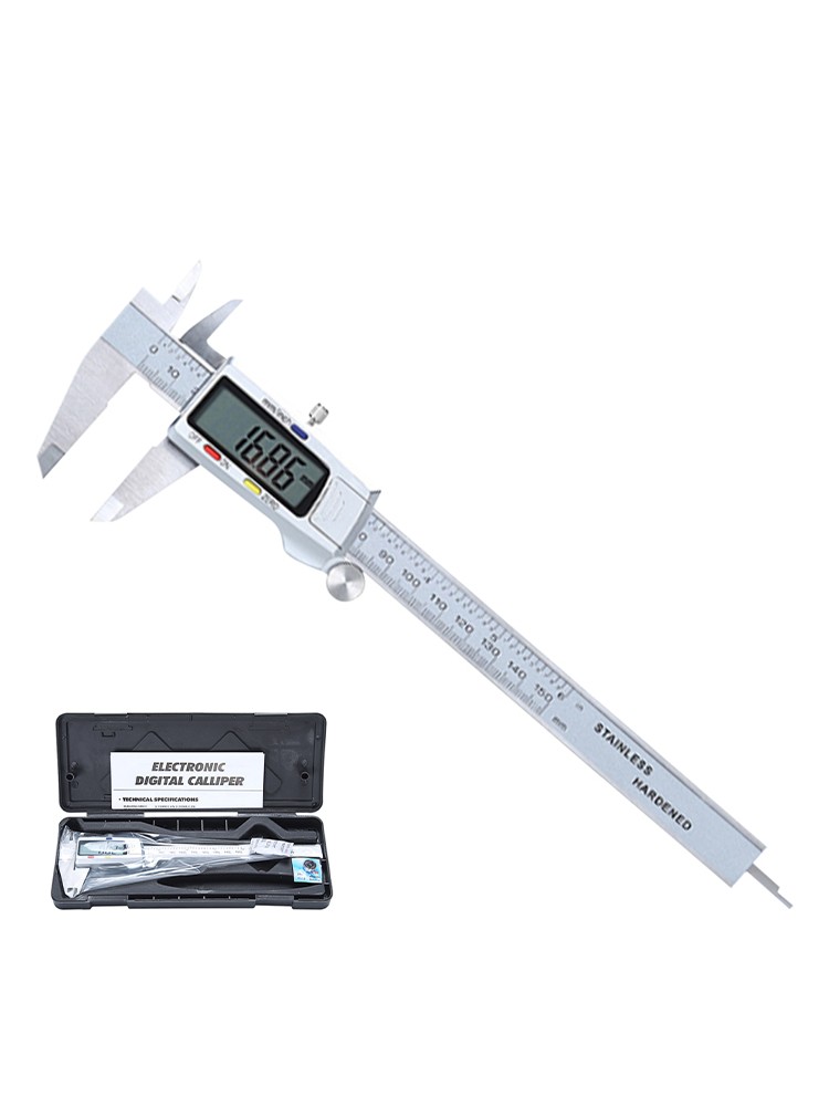 6" Measure tool micrometer digital ruler electronic caliper vernier caliper