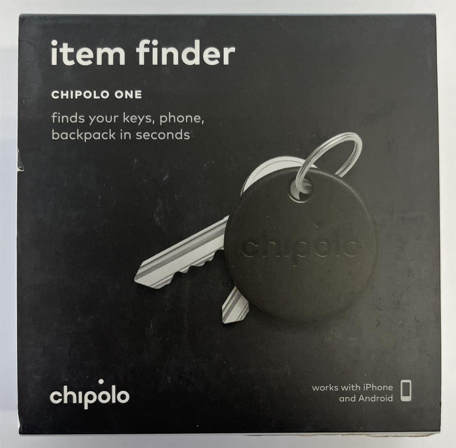 CHIPOLO ONE Black CH-C19M-BK-R Bluetooth KEY & PHONE FINDER