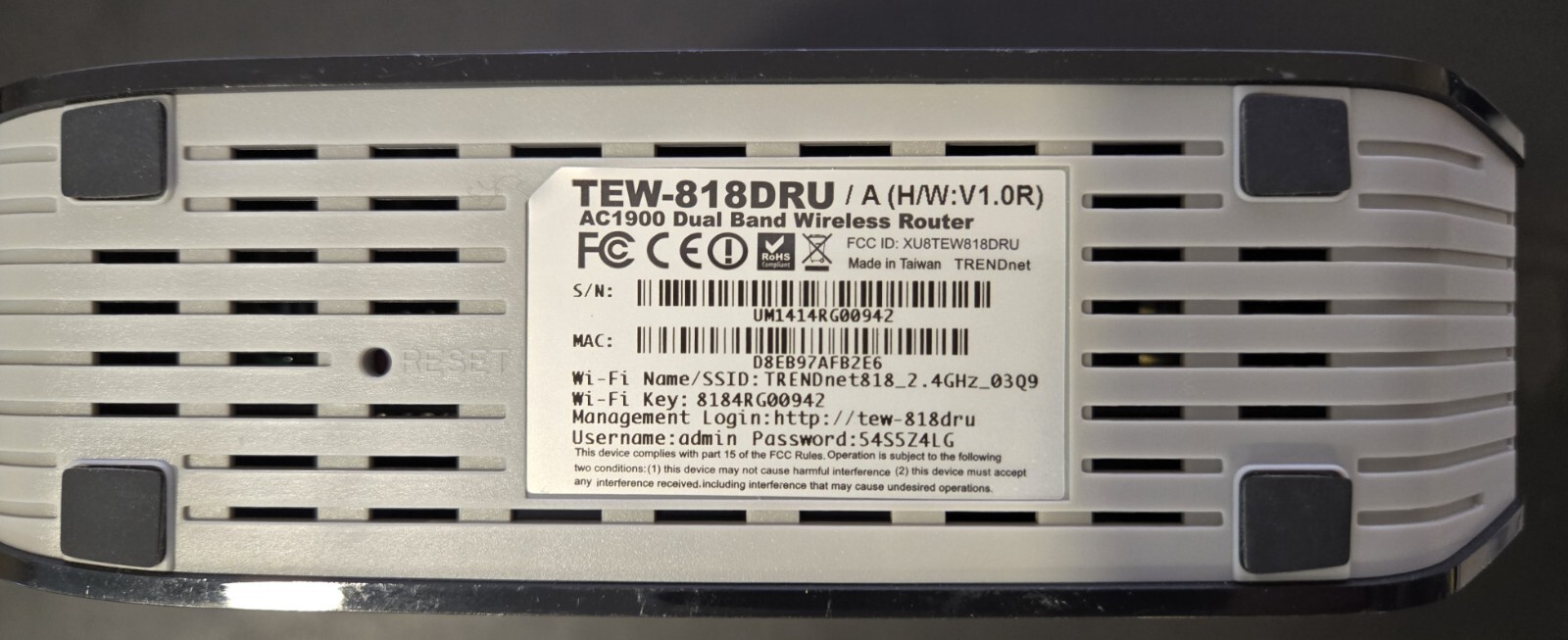 Trendnet #TEW-818DRU Wireless Router