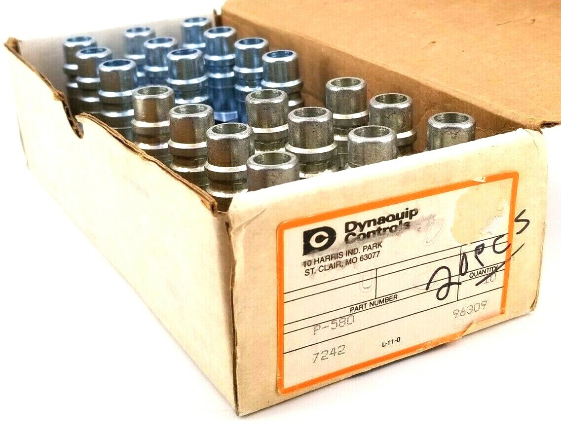 DYNAQUIP CONTROL, P-580 Pneumatic Fitting, 1/2" Body, 1/2" Connection