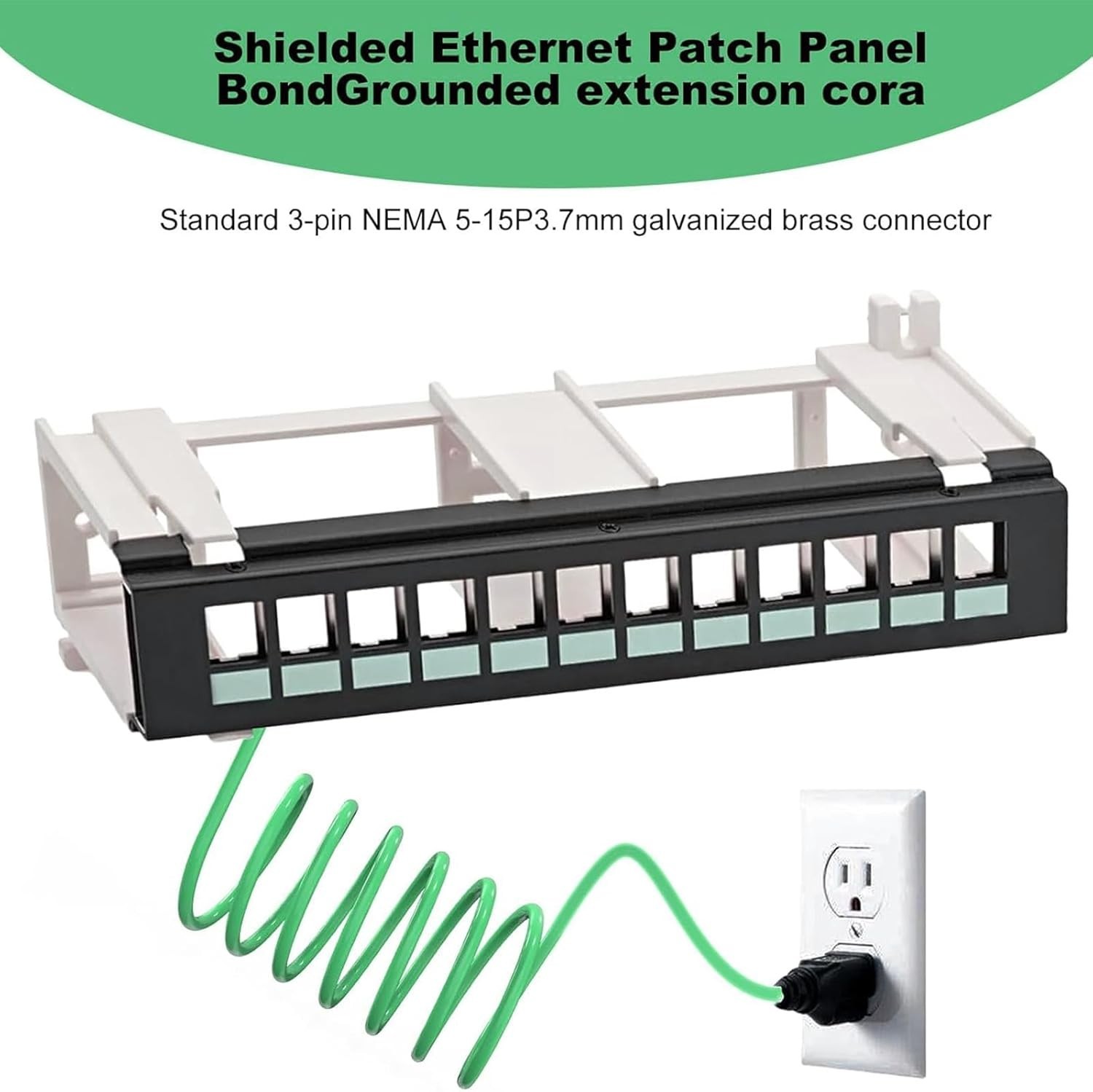Shielded Ethernet Patch Panel Bond Ground Plug Adapter Free Shipping