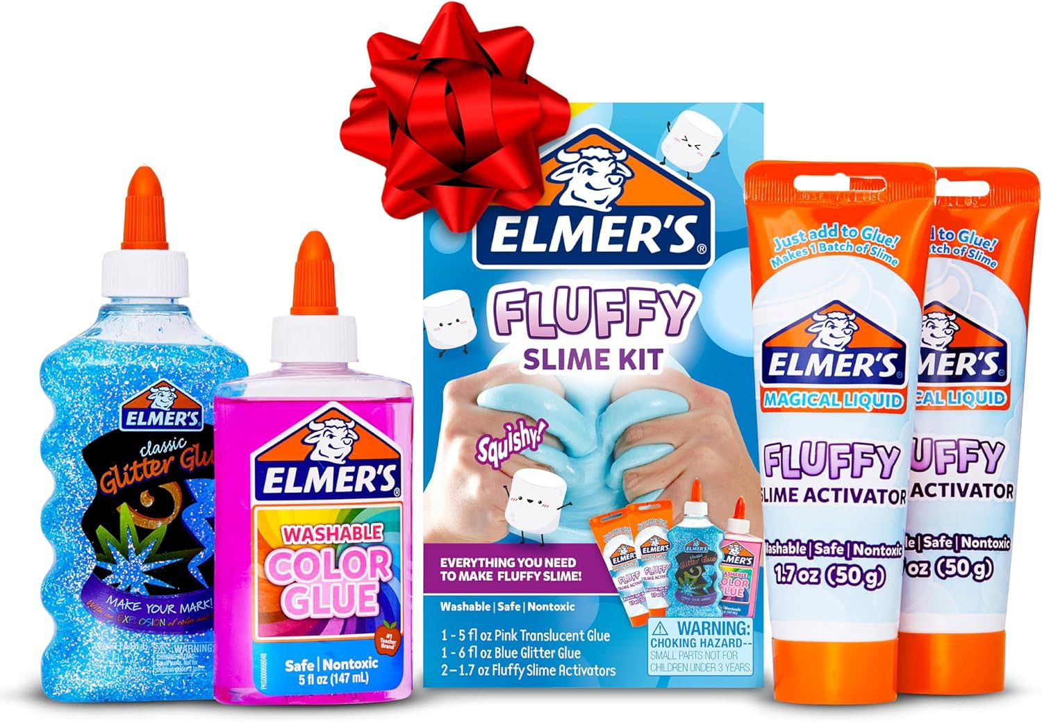 Elmer’s Fluffy Slime Kit, DIY Slime Making Kit, Kids Slime Kit, Fluffy Slime Kit