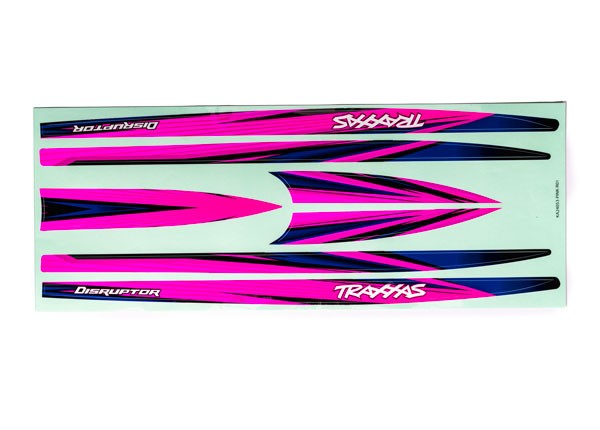 Traxxas 1/10 Disruptor Boat * Hull Decal Set, Pink * 10698-PINK