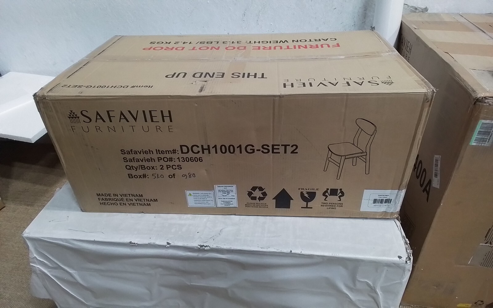 Safavieh LUCCA RETRO DINING CHAIR, Reduced Price 2172731830 DCH1001G-SET2