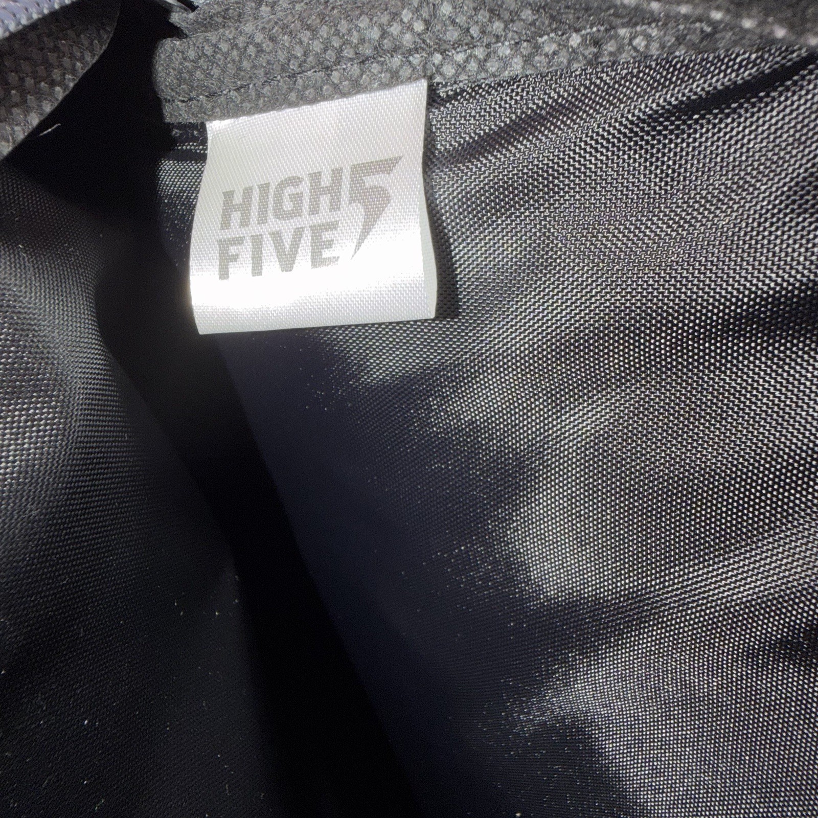 High Five Black Sports Backpack Soft Case Mesh Pockets Polyester Unisex Bag